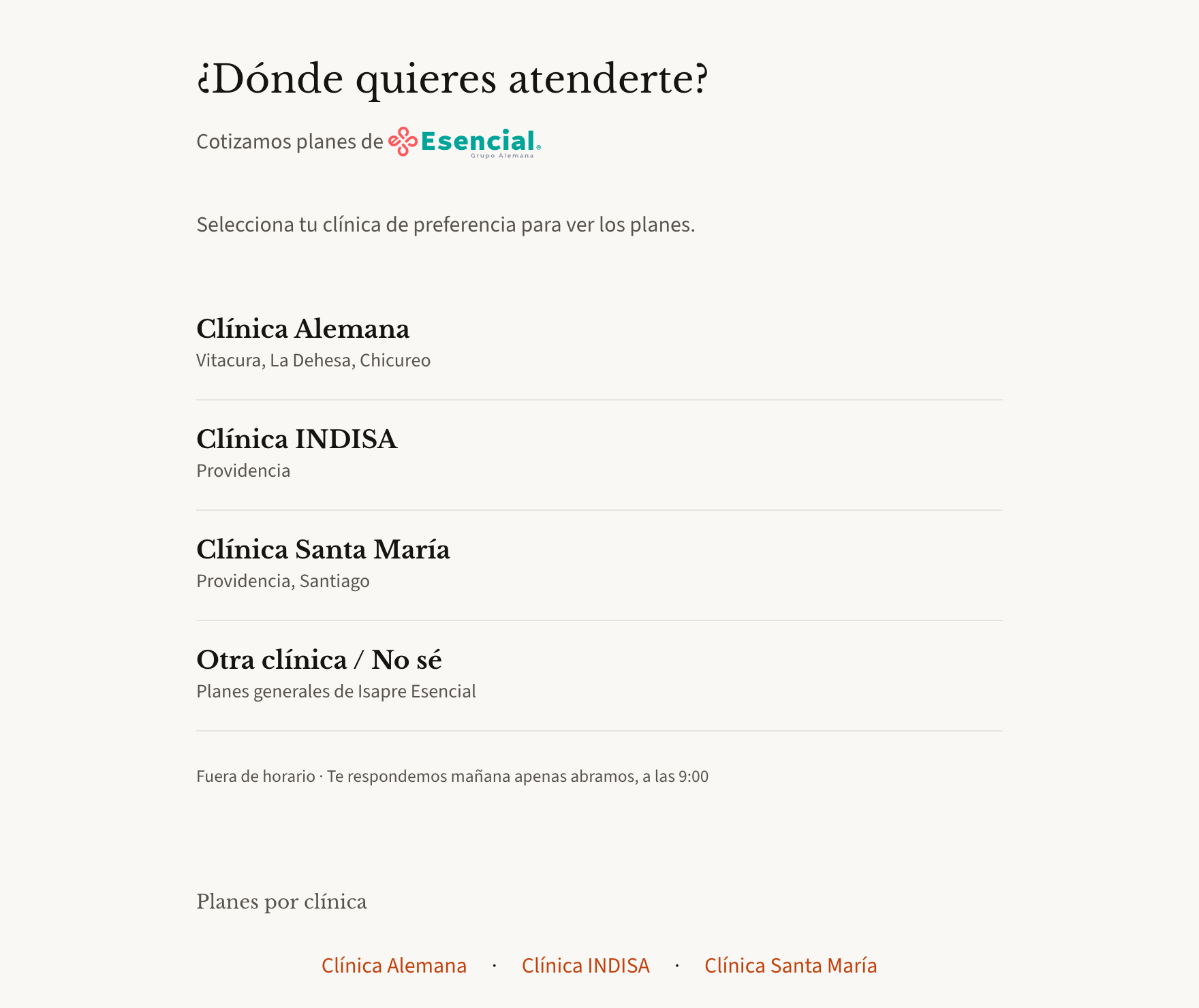 Captura de pantalla del proyecto cotizacionisapre.cl